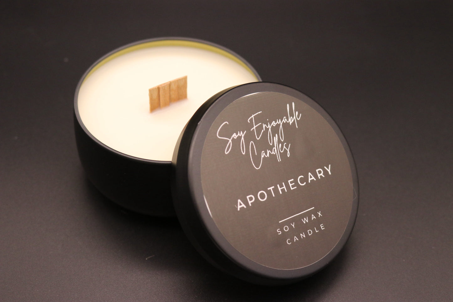 Luxe Matte Black Tin